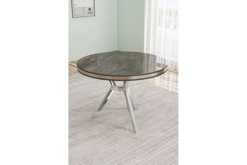 Rivor Matbord 90 cm Rund - Antracit/Krom - Möbler - Bord & matgrupper - Matbord & köksbord