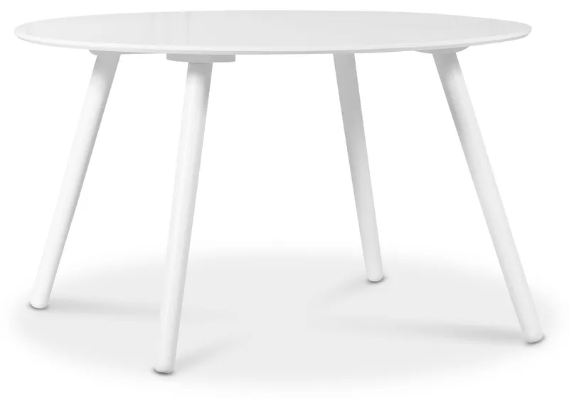 Rosvik Runt Matbord Ø120 cm i Trä, Vit