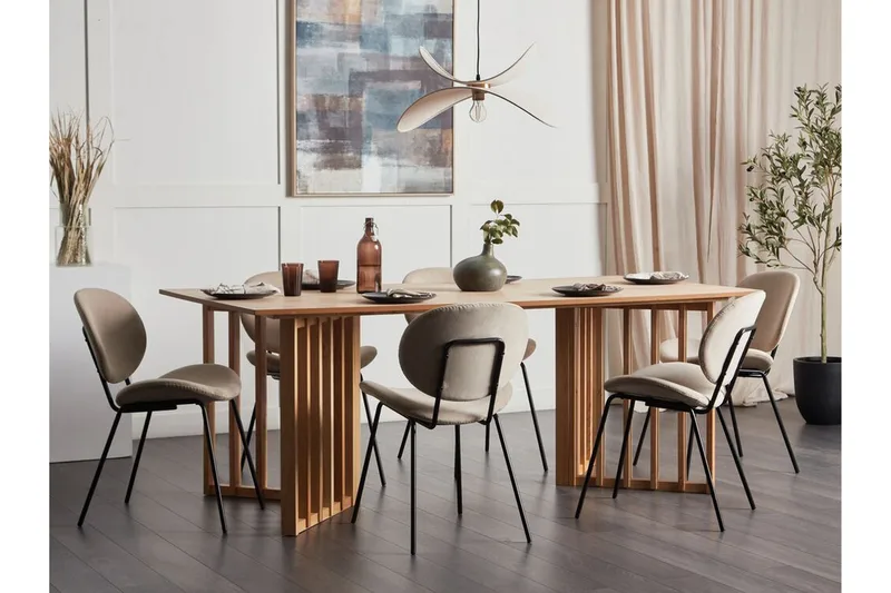 Rouyn Matbord 100x200 cm - Ljusbrun - Möbler - Bord & matgrupper - Matbord & köksbord