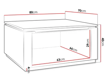 Roven Soffbord 80 cm - beige - Möbler - Bord & matgrupper - Soffbord