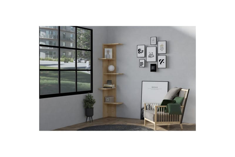 Ruigoord Bokhylla 40 cm - Ek - Förvaring - Hylla - Bokhylla