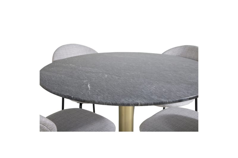 Rund Matgrupp Estelle Chrome , Vault - Grå - Möbler - Bord & matgrupper - Matgrupper