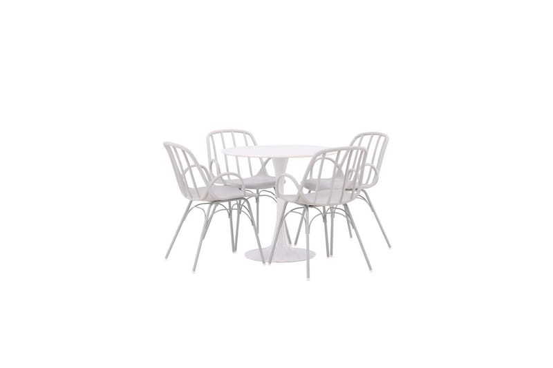 Rund Matgrupp Hamden, Dyrön - Vit - Möbler - Bord & matgrupper - Matgrupper