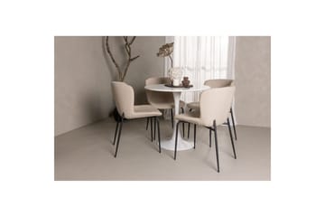 Rund Matgrupp Hamden, Modesto - Beige - Möbler - Bord & matgrupper - Matgrupper