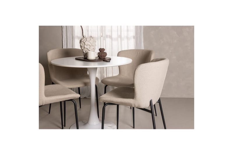 Rund Matgrupp Hamden, Modesto - Beige - Möbler - Bord & matgrupper - Matgrupper