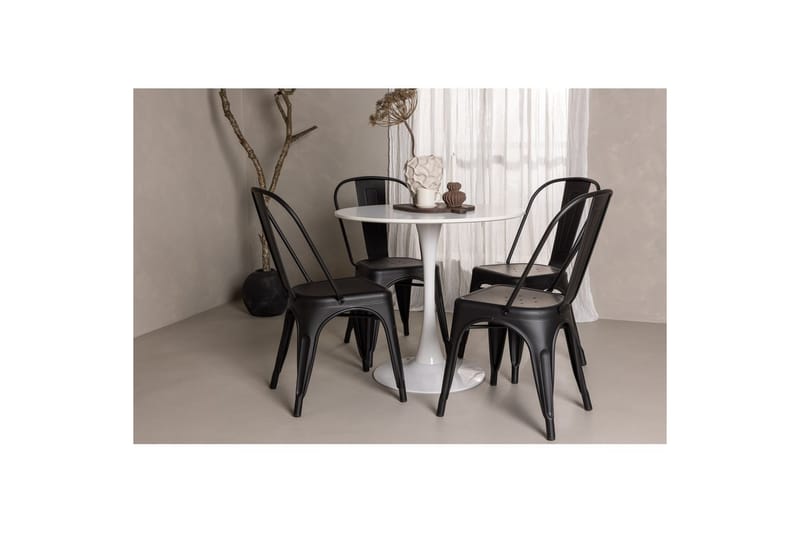 Rund Matgrupp Hamden, Tempe - Svart - Möbler - Bord & matgrupper - Matgrupper