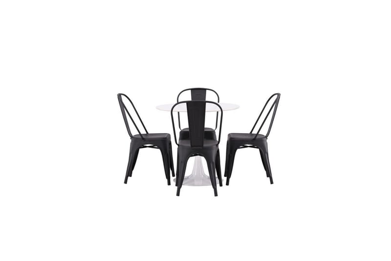 Rund Matgrupp Hamden, Tempe - Svart - Möbler - Bord & matgrupper - Matgrupper