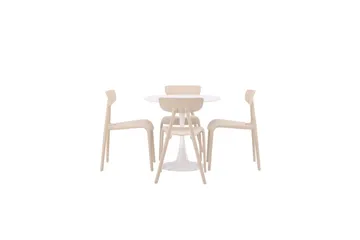 Rund Matgrupp Hamden, Ursholmen - Beige - Möbler - Bord & matgrupper - Matgrupper