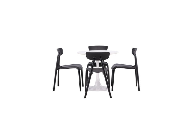 Rund Matgrupp Hamden, Ursholmen - Svart - Möbler - Bord & matgrupper - Matgrupper