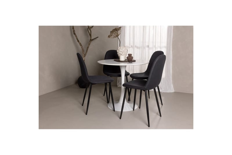 Rund Matgrupp Hamden, Polar - Polyester - Möbler - Bord & matgrupper - Matgrupper