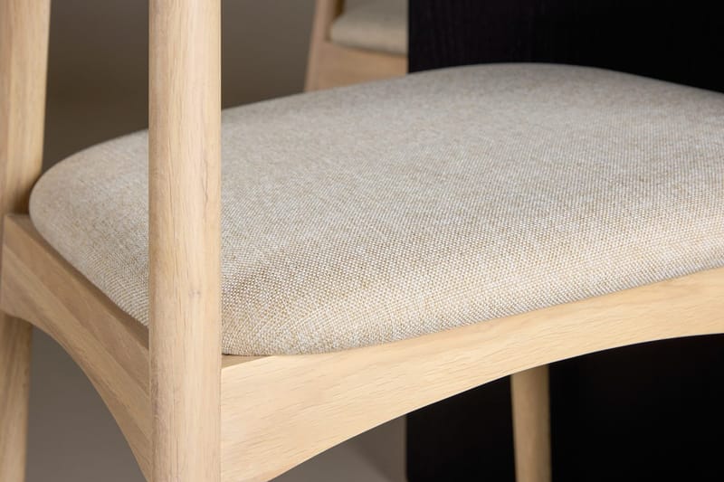 Rund Matgrupp Tyresö 120 cm rund med 4 Ven Stolar - Svart/whitewash - Möbler - Bord & matgrupper - Matgrupper