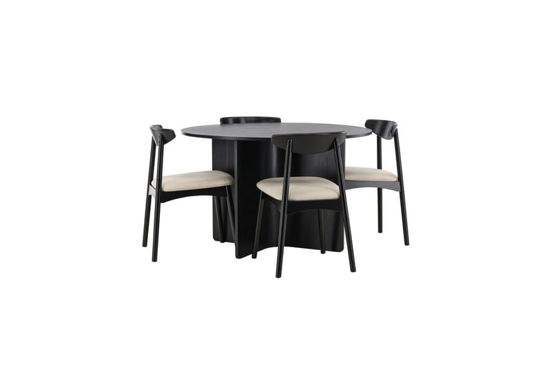 Rund Matgrupp Ven, Tyresö - Svart - Möbler - Bord & matgrupper - Matgrupper