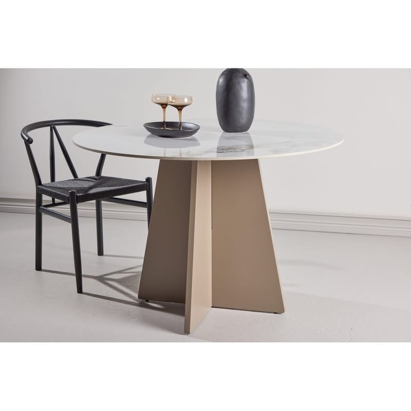 Runt matbord Bootcut - Beige - Möbler - Bord & matgrupper - Matbord & köksbord