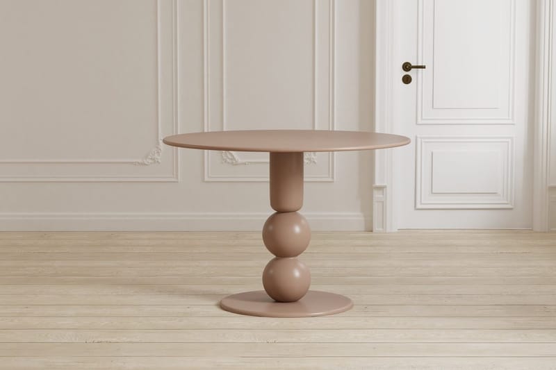 Runt matbord Boule 110 cm, Beige