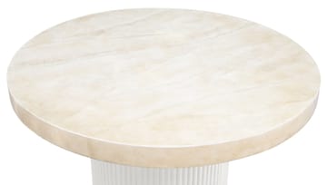 Runt matbord i travertin-look | Ø122 cm | Laxö - Möbler - Bord & matgrupper - Matbord & köksbord