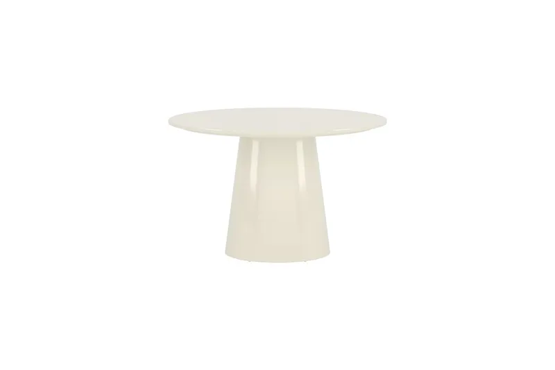 Runt matbord Lanzo 120 cm Glossy - Beige - Möbler - Bord & matgrupper - Matbord & köksbord