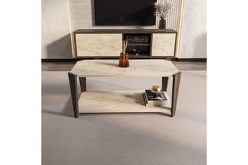 Rylas Soffbord 91 cm - Valnöt/Travertine - Möbler - Bord & matgrupper - Soffbord