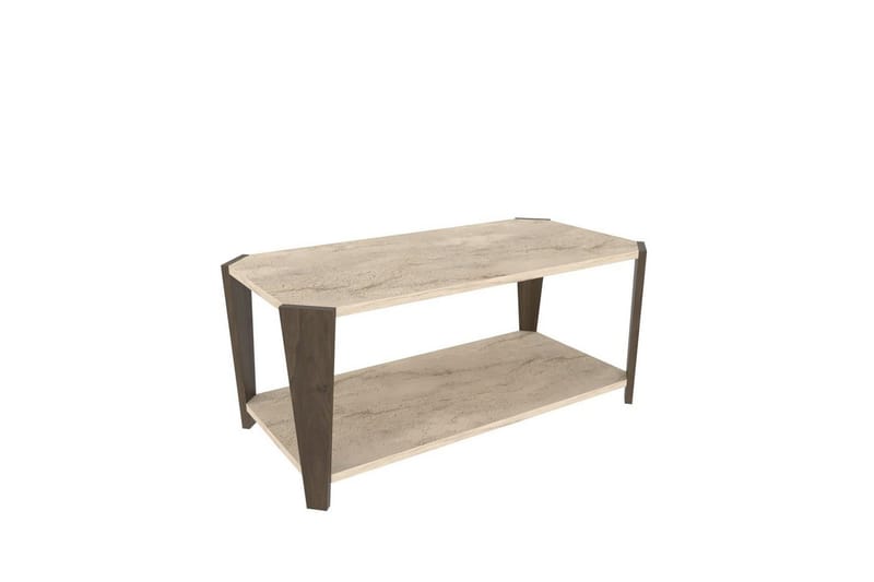 Rylas Soffbord 91 cm - Valnöt/Travertine - Möbler - Bord & matgrupper - Soffbord