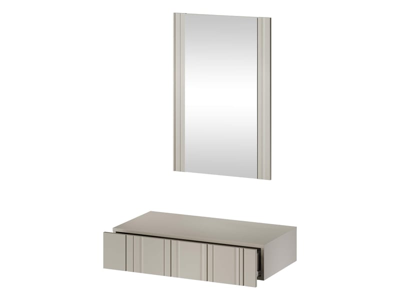Rynlin Sminkbord med Förvaring och Lådor i Målat Trä med Glasspegel - Svart - Möbler - Bord & matgrupper - Sminkbord & toalettbord