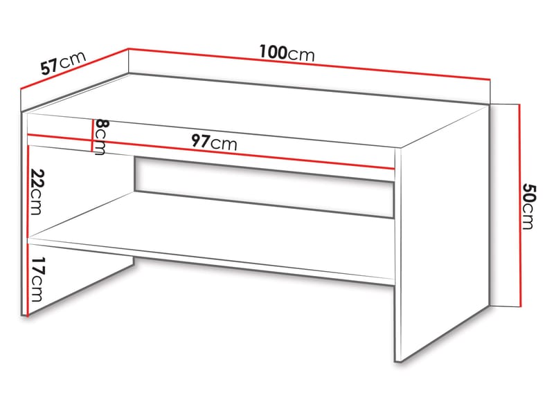 Rynlin Soffbord 100 cm - Möbler - Bord & matgrupper - Soffbord
