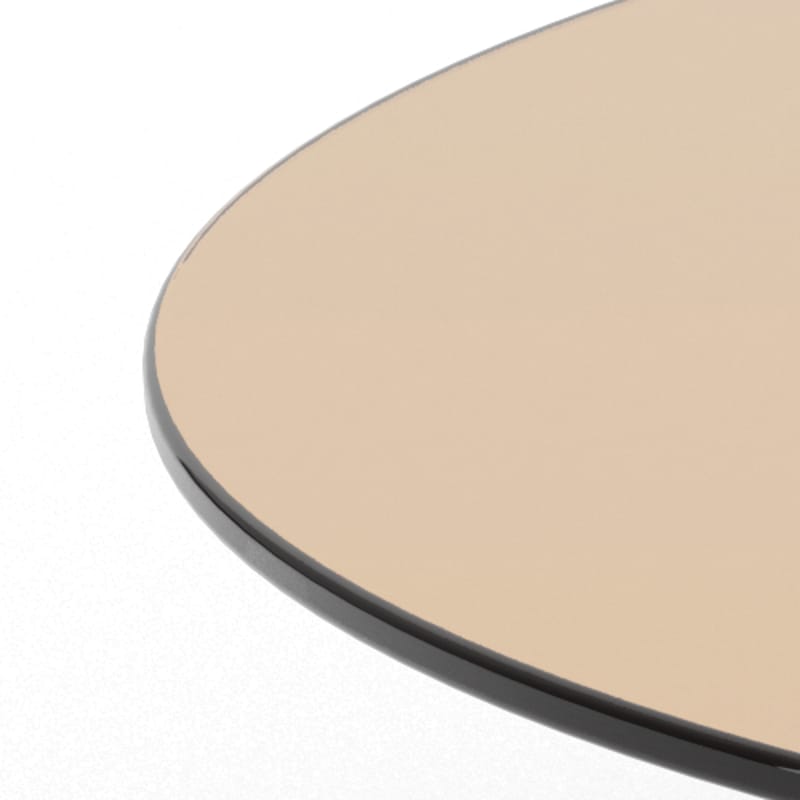 Ryvos Soffbord i Glas 80 cm Rund - Brun - Möbler - Bord & matgrupper - Soffbord