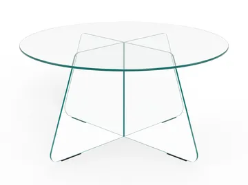 Ryvos Soffbord i Glas 80 cm Rund - Kristallklar - Möbler - Bord & matgrupper - Soffbord