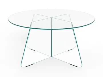 Ryvos Soffbord i Glas 80 cm Rund - Kristallklar - Möbler - Bord & matgrupper - Soffbord