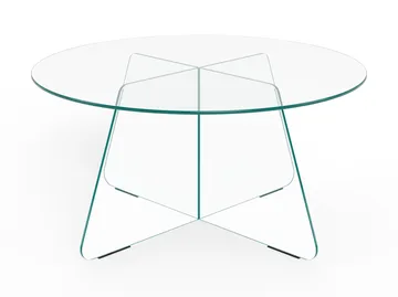 Ryvos Soffbord i Glas 80 cm Rund - Kristallklar - Möbler - Bord & matgrupper - Soffbord