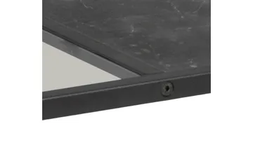 Saklani 120x60 cm Rektangulärt Soffbord i Metall med Glasskiva - Svart - Möbler - Bord & matgrupper - Soffbord