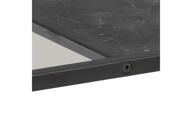 Saklani 120x60 cm Rektangulärt Soffbord i Metall med Glasskiva - Svart - Möbler - Bord & matgrupper - Soffbord