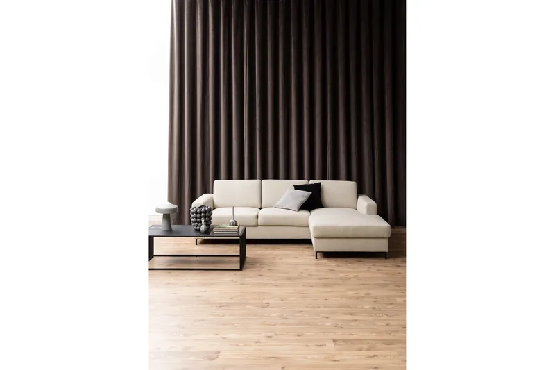 Saklani 120x60 cm Rektangulärt Soffbord i Metall med Glasskiva - Svart - Möbler - Bord & matgrupper - Soffbord