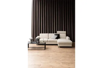 Saklani 120x60 cm Rektangulärt Soffbord i Metall med Glasskiva - Svart - Möbler - Bord & matgrupper - Soffbord