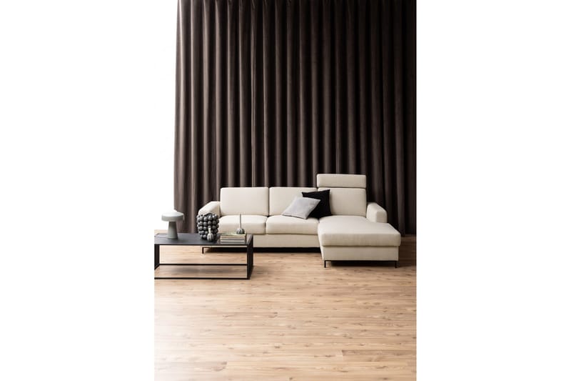 Saklani 120x60 cm Rektangulärt Soffbord i Metall med Glasskiva - Svart - Möbler - Bord & matgrupper - Soffbord