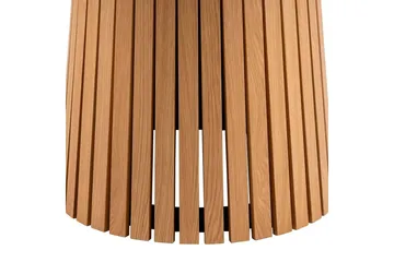 Saku Runt Matbord 120 cm med Trä- och Ekutseende - Beige - Möbler - Bord & matgrupper - Matbord & köksbord