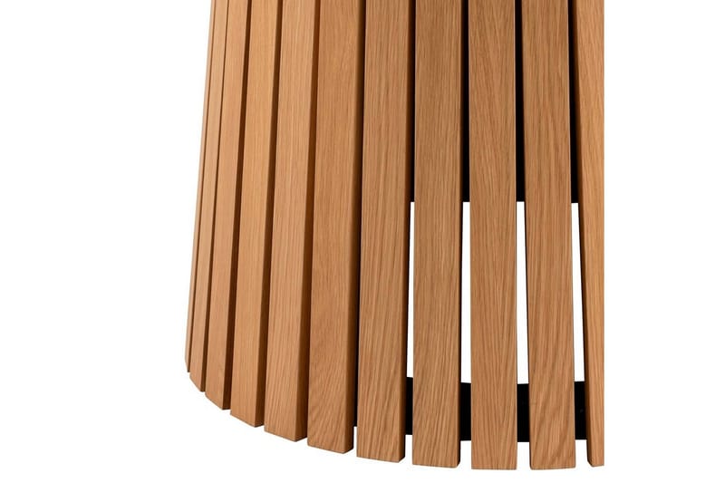Saku Runt Matbord 120 cm med Trä- och Ekutseende - Beige - Möbler - Bord & matgrupper - Matbord & köksbord