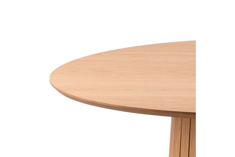 Saku Runt Matbord 120 cm med Trä- och Ekutseende - Beige - Möbler - Bord & matgrupper - Matbord & köksbord