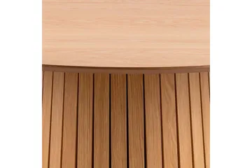 Saku Runt Matbord 120 cm med Trä- och Ekutseende - Beige - Möbler - Bord & matgrupper - Matbord & köksbord