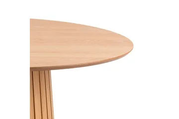Saku Runt Matbord 120 cm med Trä- och Ekutseende - Beige - Möbler - Bord & matgrupper - Matbord & köksbord