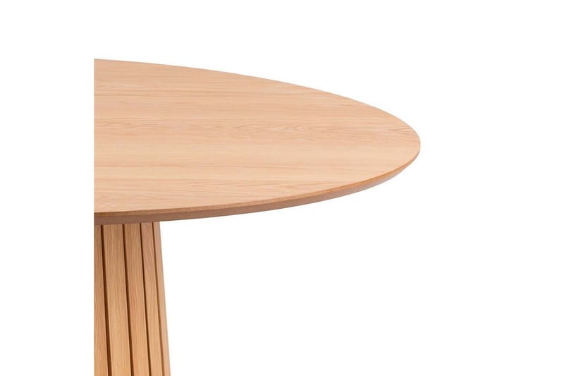 Saku Runt Matbord 120 cm med Trä- och Ekutseende - Beige - Möbler - Bord & matgrupper - Matbord & köksbord