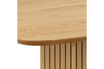 Saku Stort Rektangulärt Matbord 220 cm med Trä- och Ekutseende - Beige - Möbler - Bord & matgrupper - Matbord & köksbord