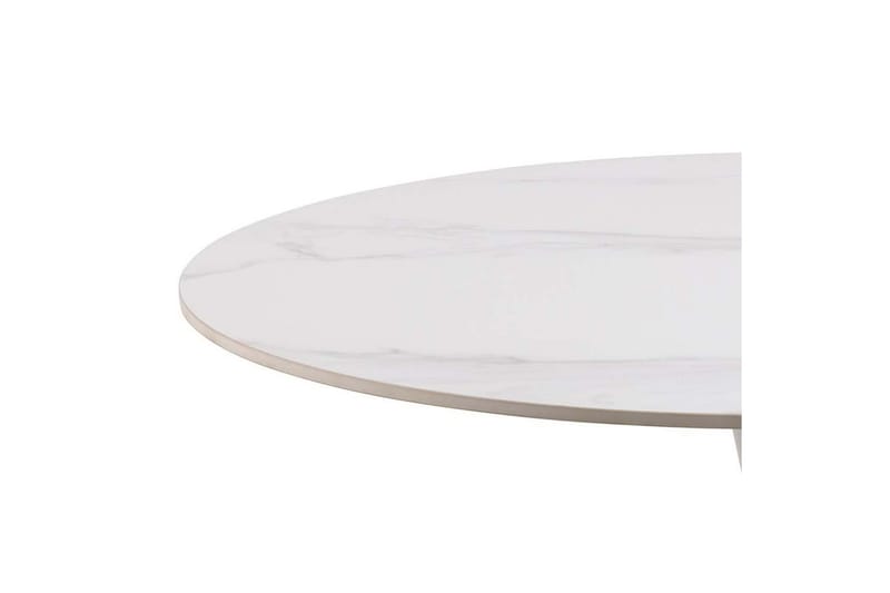 Salm Litet Runt Matbord 90 cm i Keramik - Vit - Möbler - Bord & matgrupper - Matbord & köksbord