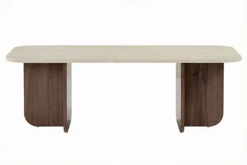 Salrin Soffbord 120x41x60 cm - Travertin/Venezia-valnöt - Möbler - Bord & matgrupper - Soffbord