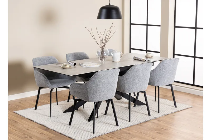 Salupa Matbord 210x90 cm - Grå - Möbler - Bord & matgrupper - Matbord & köksbord