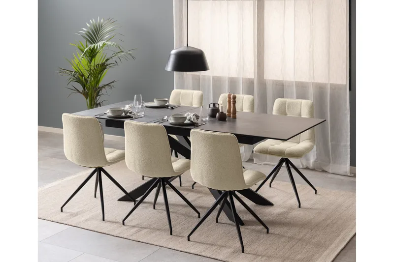 Salupa Matbord 210x90 cm - Svart - Möbler - Bord & matgrupper - Matbord & köksbord