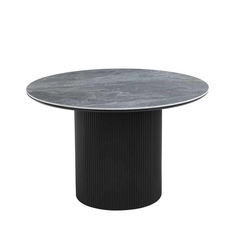 Salvador runt matbord Ø120 cm med grå keramisk sten - Grå keramisk sten - Möbler - Bord & matgrupper - Matbord & köksbord