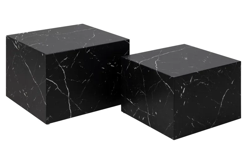 Samon Soffbord 58x58 cm, Svart