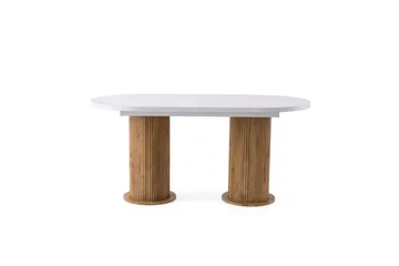 Samtens Matbord 180 cm Oval - Vit - Möbler - Bord & matgrupper - Matbord & köksbord
