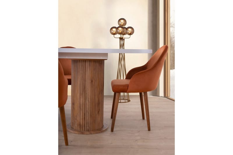 Samtens Matbord 180 cm Oval - Vit - Möbler - Bord & matgrupper - Matbord & köksbord