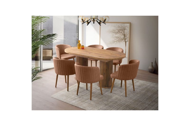 Samtens Matbord 180 cm Rektangulär - Valnöt - Möbler - Bord & matgrupper - Matbord & köksbord