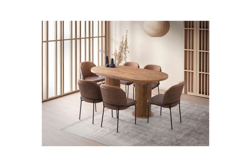 Samtens Matbord 180 cm Rektangulär - Valnöt - Möbler - Bord & matgrupper - Matbord & köksbord